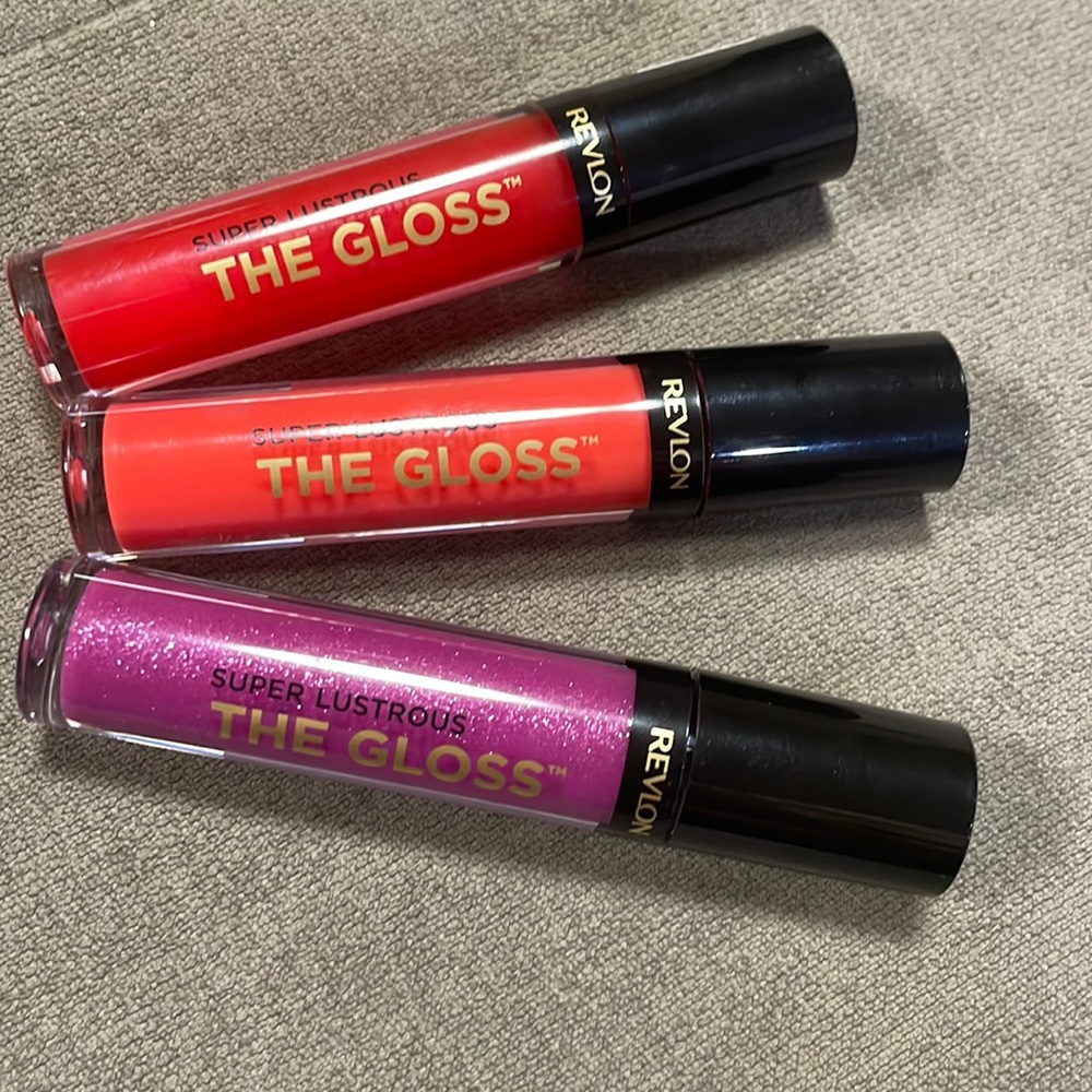 3 Revlon Super Lustrous The Gloss, 0.13 oz